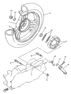 YA50R Переднее колесо