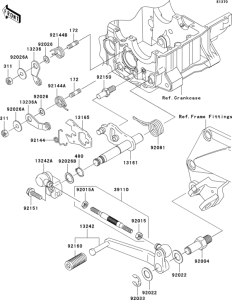 ZX1200 Механизм переключения передач