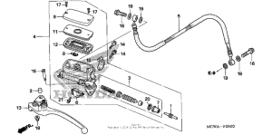 VFR800 Цилиндр сцепления