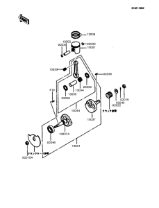 AR125S Crankshaft / piston