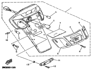 CY50R Grupo luces traseras