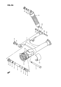 VS1400 Маятник задний