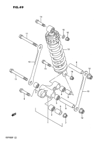 GSF400 Втулки заднего рычага