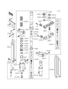 KDX125 Front fork(1 / 2)(kdx125-b3)