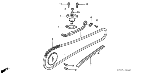 ANF125 Цепь грм / натяжное устройство