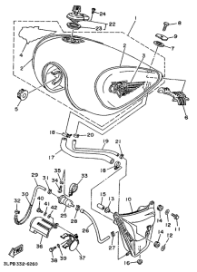 XV1100 Топливный бак