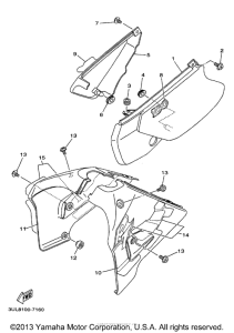 RT100J Боковые обтекатели