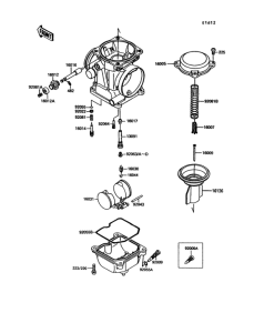 EX305 Карбюратор в разборе