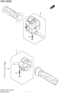 DL650 (ABS) Рулевые переключатели