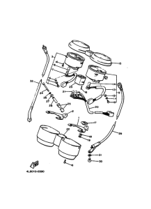 XJ650S ｽﾋﾟｰﾄﾞﾒｰﾀ. ﾀｺﾒｰﾀ