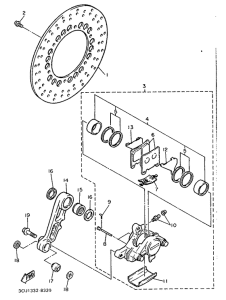 FZR750 Hinterrad-bremssatel