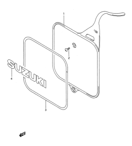 RM250 Front number plate