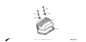 CRF80F Крышка головки цилиндров
