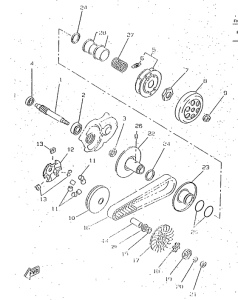 CW50RS Сцепление