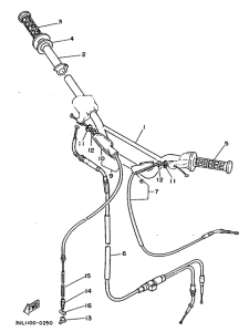 RT100G Steering handle. cable