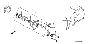 CBX750P2 Clutch slave cylinder