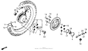  Переднее колесо