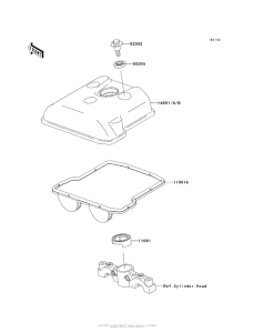  Крышка головки цилиндров