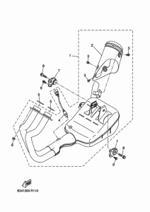 XSR700 Выхлопная система
