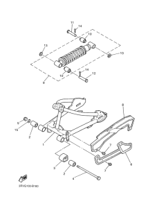 PW80 Rear arm & suspension