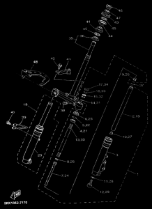 YN50 Вилка передней оси
