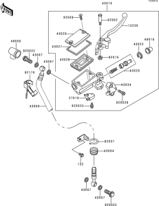 ER500 Front master cylinder(er500-b2-b4)