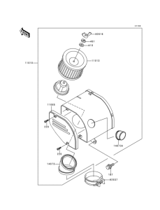 KH125 Воздушный фильтр
