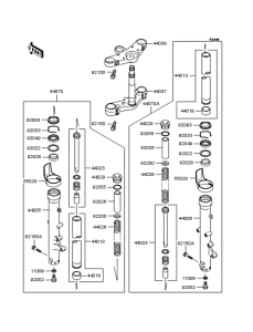 ZR1100 Передняя вилка