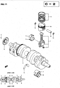 GSX750 Вал коленчатый