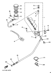 TZ125 Главный тормозной цилиндр