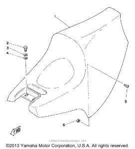 TZ250G Сиденье
