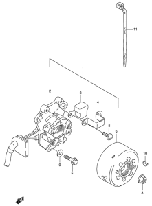 RM125 Зажигание