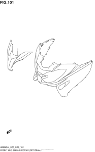 AN650Z Front Leg Shield Cover (Optional)