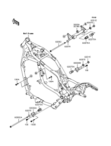 VN1500 Крепление двигателя