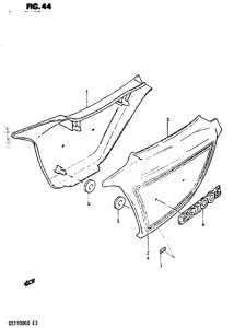 GS1100 Обтекатель задний