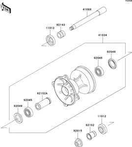 KX125 Переднее колесо