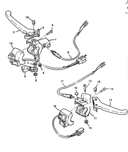 CW50 Handle switch. lever