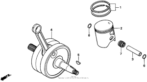 CR250R Коленвал