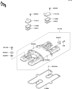 ZG1200 Крышка головки цилиндров