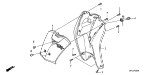 NVS50 Front cover / leg shield