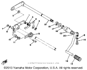 RD400E Переключение скоростей