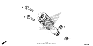 MSX125 Задние амортизаторы