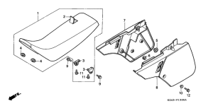 CR125R Seat / side cover