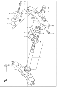 GSF1200S Траверса нижняя