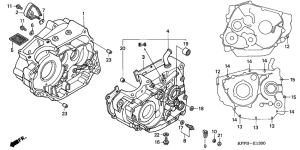 CBF250 Картер двигателя