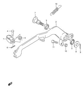 RMX250 Передний суппорт