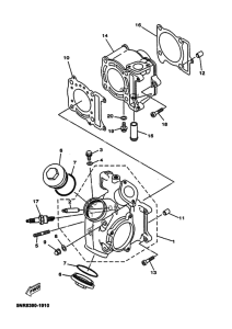 YP125E Головка цилиндров