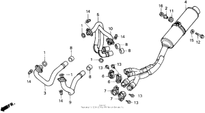 VFR750R Глушитель