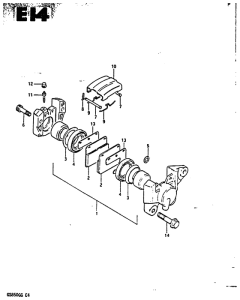 GS850 Задний суппортs