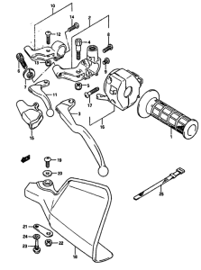 DR650 Left handle switch